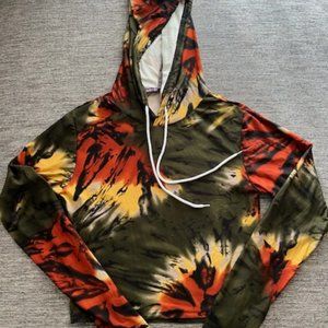 AQ Sport Hoodie Crop Top